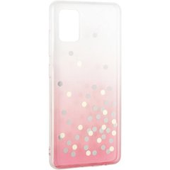 Силиконовый чехол для Samsung Galaxy A21s A217 Crystal Shine Case с блестками Розовый смотреть фото | belker.com.ua
