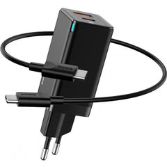 Зарядное устройство Baseus GaN 2 Quick Charger 45W + USB-C to USB-C кабель (CCGAN-Q01)