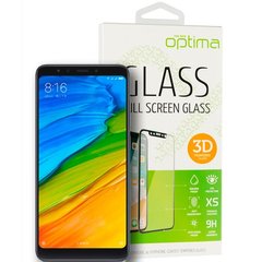 Защитное стекло для Xiaomi Redmi 5 3D Optima Черный смотреть фото | belker.com.ua