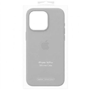 Чехол для iPhone 16 Pro Silicone Case with MagSafe (AAA) Серый