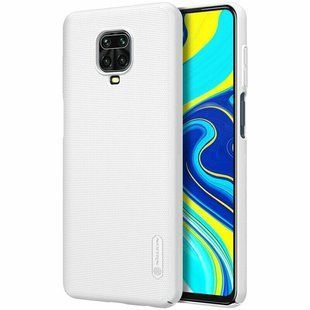 Чехол для Xiaomi Redmi Note 9s Nillkin Frosted shield Белый смотреть фото | belker.com.ua