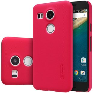 Пластиковый чехол для LG Nexus 5X Nillkin Frosted Shield Красный смотреть фото | belker.com.ua