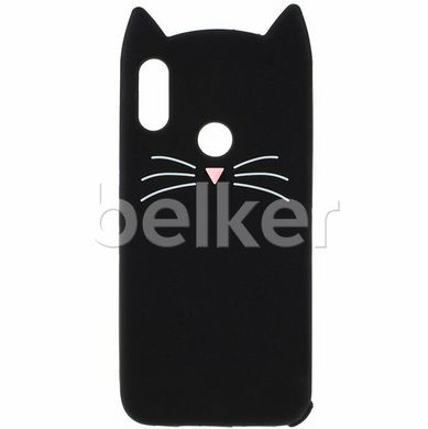 Силиконовый чехол для Samsung Galaxy A10s (A107) Cute Cat case Черный смотреть фото | belker.com.ua