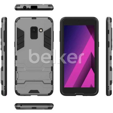 Противоударный чехол для Samsung Galaxy A8 (A530) Honor Hard Defence Тёмно-серый смотреть фото | belker.com.ua