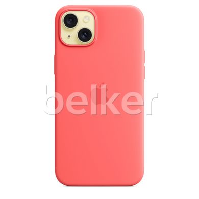 Чехол Apple Silicone Case MagSafe для iPhone 15 Plus Красный