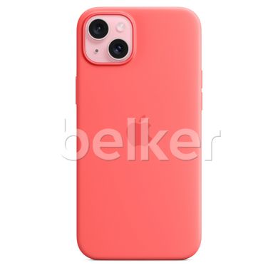 Чехол Apple Silicone Case MagSafe для iPhone 15 Plus Красный