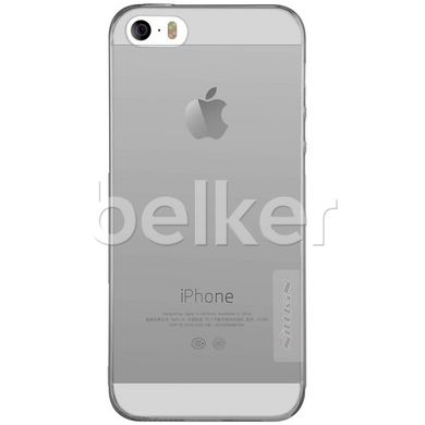Чехол для iPhone 5 Nillkin Nature TPU Тёмно-серый смотреть фото | belker.com.ua