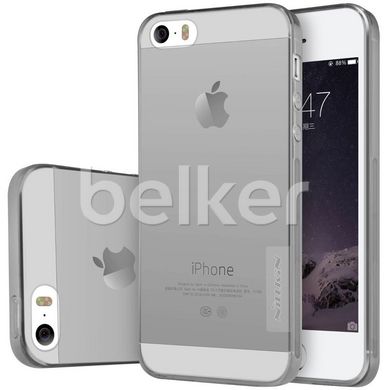 Чехол для iPhone 5 Nillkin Nature TPU Тёмно-серый смотреть фото | belker.com.ua
