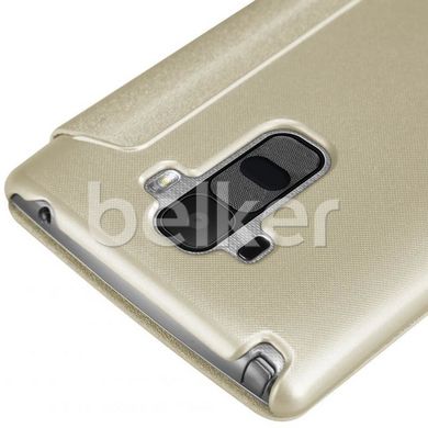 Чехол книжка для LG G4 Stylus H630 Nillkin Spark Золотой смотреть фото | belker.com.ua