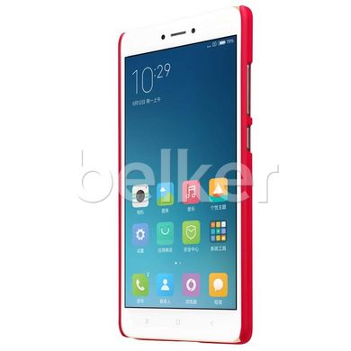 Пластиковый чехол для Xiaomi Redmi Note 4x Nillkin Frosted Shield Красный смотреть фото | belker.com.ua