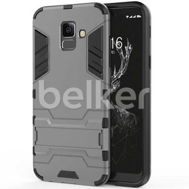 Противоударный чехол для Samsung Galaxy A6 2018 (A600) Honor Hard Defence Тёмно-серый смотреть фото | belker.com.ua
