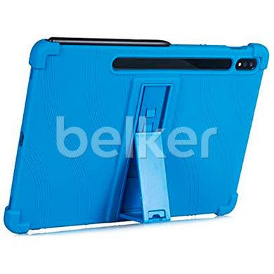 Противоударный чехол для Samsung Galaxy Tab S7 FE T733 Silicone armor Синий