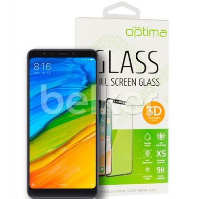 Защитное стекло для Xiaomi Redmi 5 3D Optima Черный смотреть фото | belker.com.ua