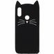 Силиконовый чехол для Samsung Galaxy A10s (A107) Cute Cat case Черный в магазине belker.com.ua