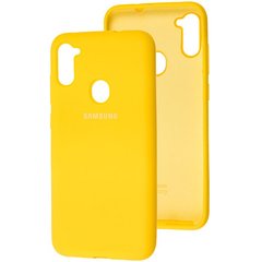 Чехол для Samsung Galaxy A11 (A115) Silicone Case Жёлтый смотреть фото | belker.com.ua