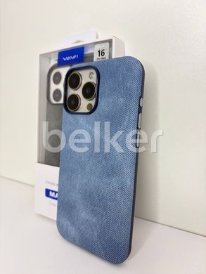 Чехол для iPhone 18 Pro Max Denim Case (MagSafe) Серый