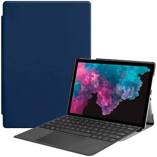 Чехол для Microsoft Surface Pro 6 12.3 Moko кожаный Темно-синий смотреть фото | belker.com.ua