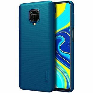 Чехол для Xiaomi Redmi Note 9s Nillkin Frosted shield Синий смотреть фото | belker.com.ua