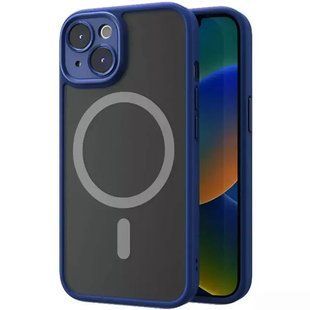 Чехол iPhone 15 Plus Rock Guard Magnet Full Camera Синий смотреть фото | belker.com.ua