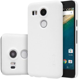 Пластиковый чехол для LG Nexus 5X Nillkin Frosted Shield Белый смотреть фото | belker.com.ua