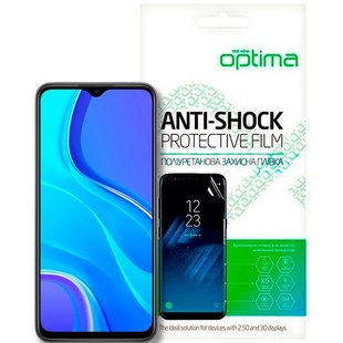 Противоударная TPU пленка Xiaomi Redmi 9 Optima Anti-Shock Прозрачный смотреть фото | belker.com.ua