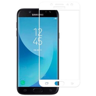 Защитное стекло для Samsung Galaxy J7 2017 (J730) Tempered Glass 3D Белый смотреть фото | belker.com.ua