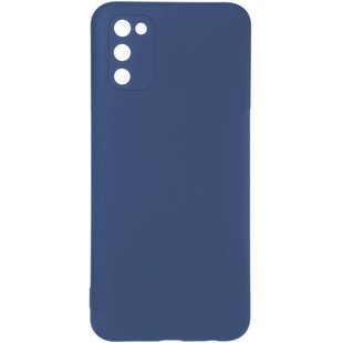 Защитный чехол для Samsung Galaxy A03S (A037) Full Soft case Черный Синий смотреть фото | belker.com.ua