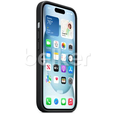 Чехол для iPhone 15 FineWoven Case with MagSafe Черный
