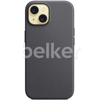 Чехол для iPhone 15 FineWoven Case with MagSafe Черный