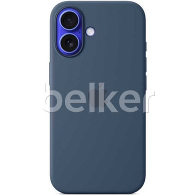 Чехол для iPhone 16 Silicone Case (replica) Синий