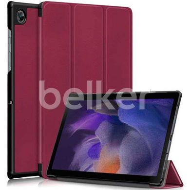 Чехол для Samsung Galaxy Tab A9 8.7 2024 Moko кожаный Бордовый