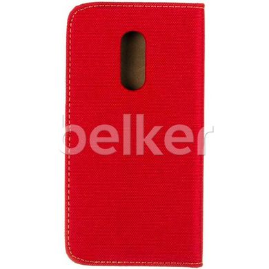 Чехол книжка для Xiaomi Redmi 5 Goospery Canvas Красный смотреть фото | belker.com.ua