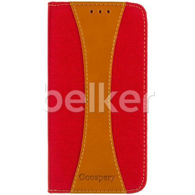 Чехол книжка для Xiaomi Redmi 5 Goospery Canvas Красный смотреть фото | belker.com.ua