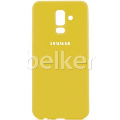 Оригинальный чехол для Samsung Galaxy J8 2018 (J810) Soft Case Жёлтый смотреть фото | belker.com.ua
