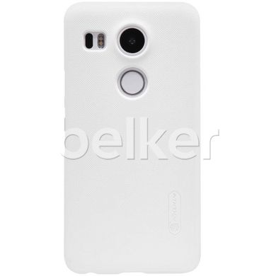 Пластиковый чехол для LG Nexus 5X Nillkin Frosted Shield Белый смотреть фото | belker.com.ua