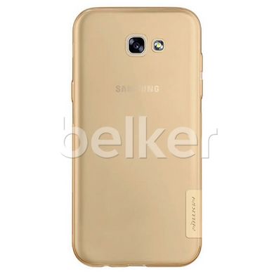 Пластиковый чехол для Samsung Galaxy A5 2017 A520 Nillkin Nature TPU Золотой смотреть фото | belker.com.ua