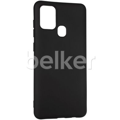 Силиконовый чехол для Samsung Galaxy A21s A217 Hoco Soft Silicone case Черный смотреть фото | belker.com.ua
