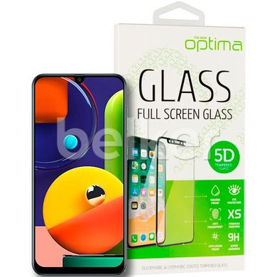 Защитное стекло для Samsung Galaxy A50s A507 Optima 5D Черный смотреть фото | belker.com.ua