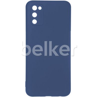Защитный чехол для Samsung Galaxy A03S (A037) Full Soft case Синий