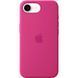 Чехол для iPhone 17e Silicone Case with MagSafe (replica) Малиновый в магазине belker.com.ua