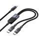 Кабель Hoco U139 Type-C на Type-C + Type-C 100W 1.2 метра Черный в магазине belker.com.ua