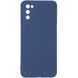 Защитный чехол для Samsung Galaxy A03S (A037) Full Soft case Синий