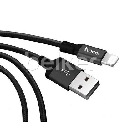 Кабель Lightning USB для iPhone iPad Hoco X14 Times Speed 1 метр Черный
