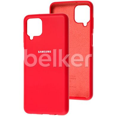 Оригинальный чехол для Samsung Galaxy A12 (SM-A125) Soft case Малиновый смотреть фото | belker.com.ua