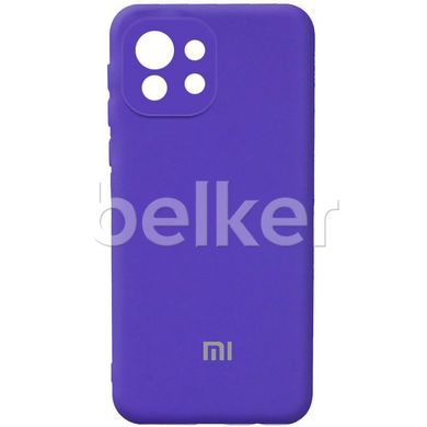 Оригинальный чехол для Xiaomi Mi 11 Lite Soft case Фиолетовый