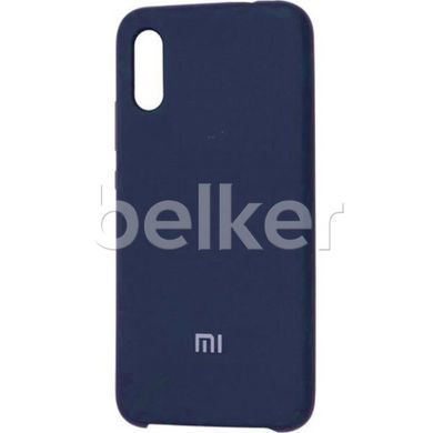 Оригинальный чехол для Xiaomi Redmi 7a Silicone Case Темно-синий смотреть фото | belker.com.ua