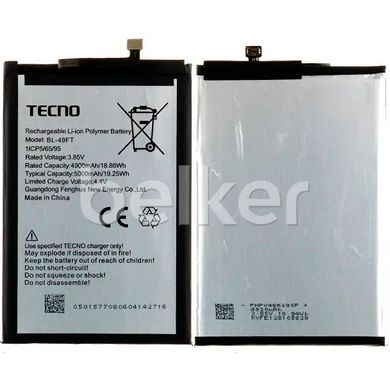 Оригинальный аккумулятор для Tecno Spark 6 Go (BL-49FT) 4900 mAh