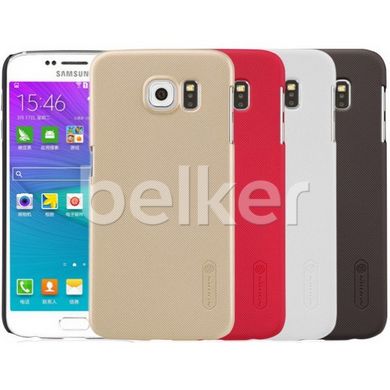 Пластиковый чехол для Samsung Galaxy S6 Edge G925 Nillkin Frosted Shield Золотой смотреть фото | belker.com.ua