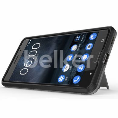 Противоударный чехол для Nokia 6 Honor Hard Defence Тёмно-серый смотреть фото | belker.com.ua