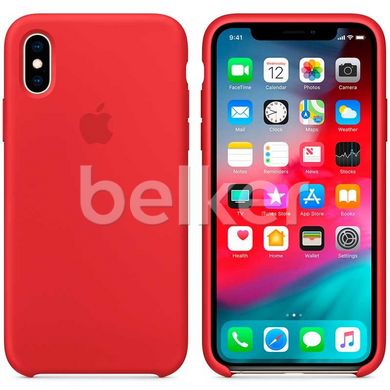 Силиконовый чехол для iPhone Xs Apple Silicone Case Красный смотреть фото | belker.com.ua